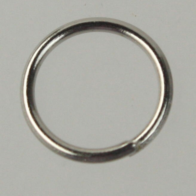 12mm Jump Rings, 50 pcs of Rhodium Jump Rings / Jumprings - 12mm 16 gauge 1.2 mm Link Connector Open Jump Rings 12x12mm