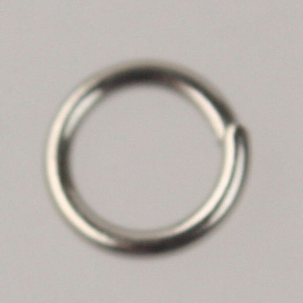 8mm Jump Rings, 100 pcs of Rhodium Jump Rings / Jumprings - 8mm 16 gauge 1.2 mm Link Connector Open Jump Rings 12x8mm