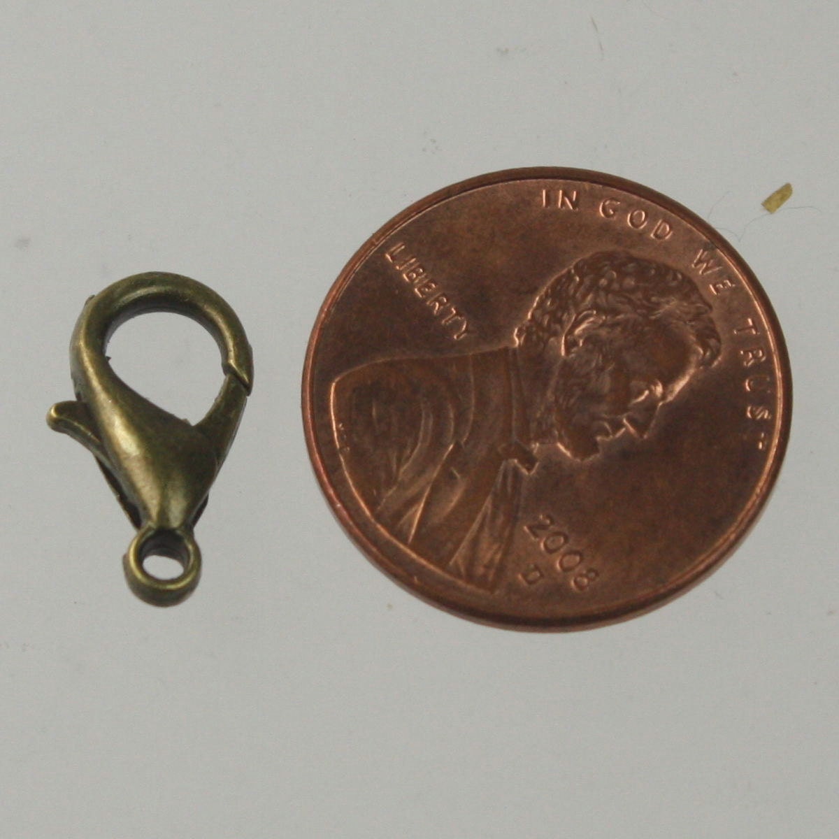 25 pcs of Antique Brass BIG Large lobster claw clasp - 14x8mm- LOB14