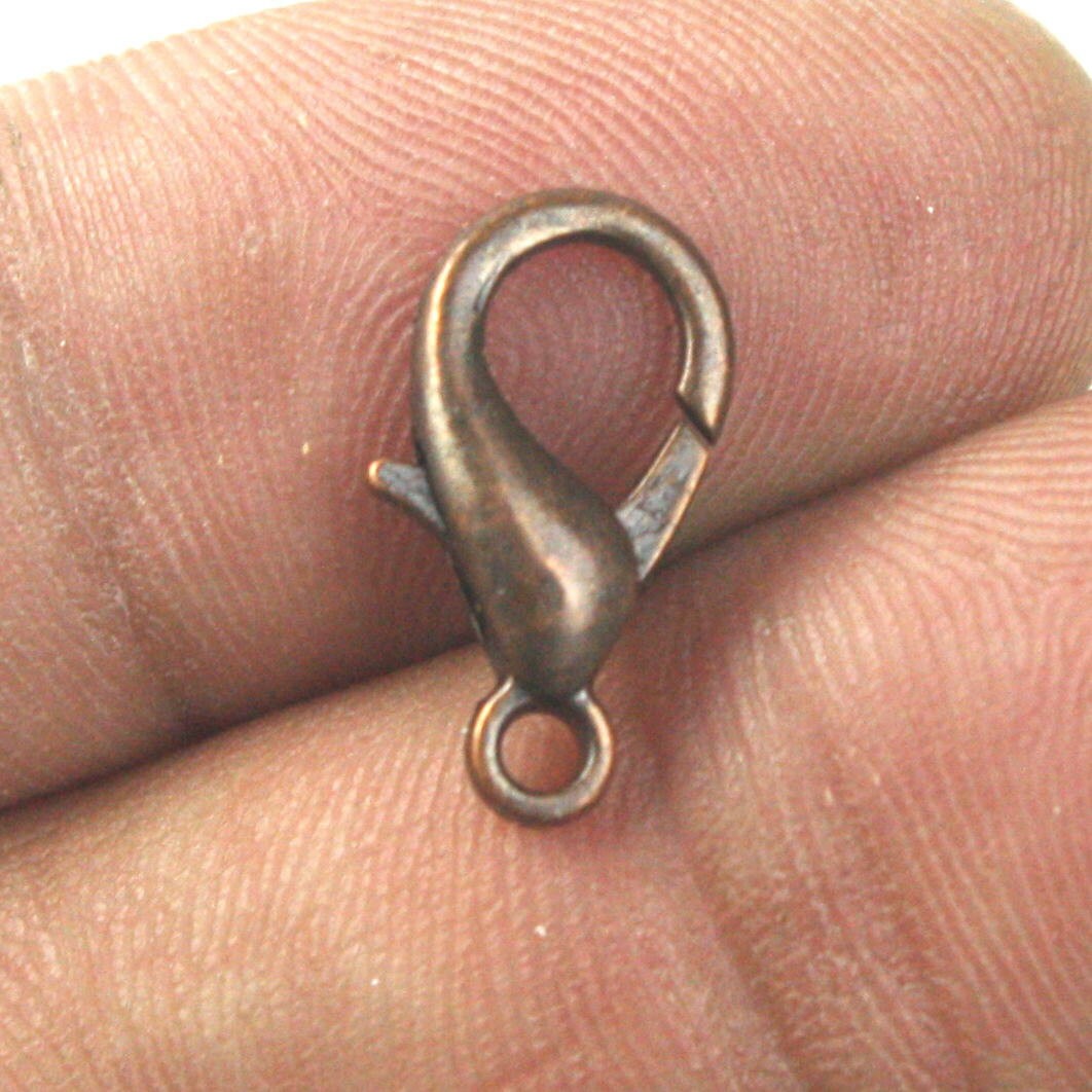 20 pcs of Antique Copper extra LARGE 16mm lobster claw clasp - 16x9mm - LOB16