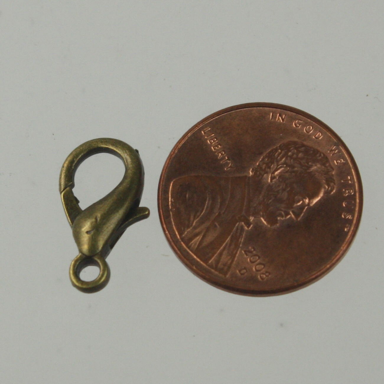 20 pcs of Antique Brass extra LARGE 16mm lobster claw clasp - 16x9mm - LOB16