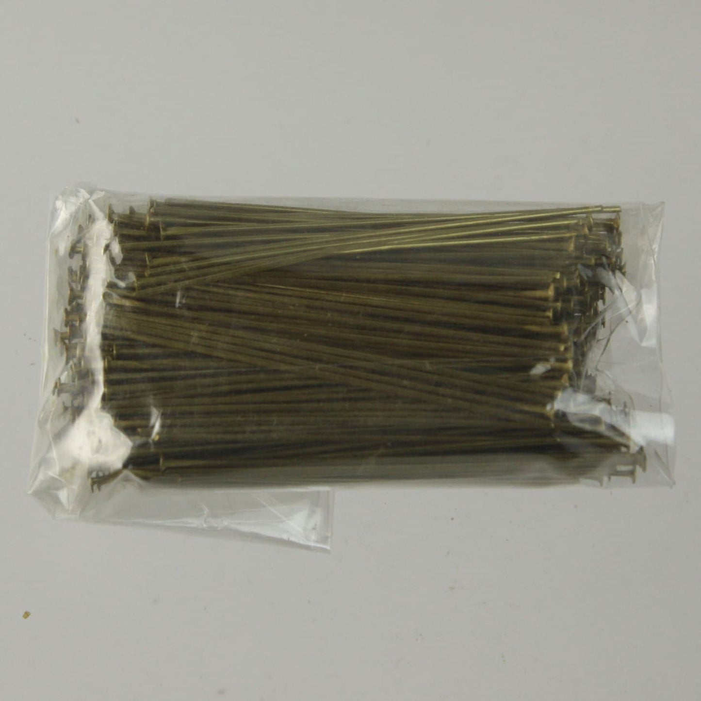 Bulk/FingerPick 250 pcs of RAW Brass round headpin - 38mm/1.5 inch 22 gauge - TPIN-22G-38