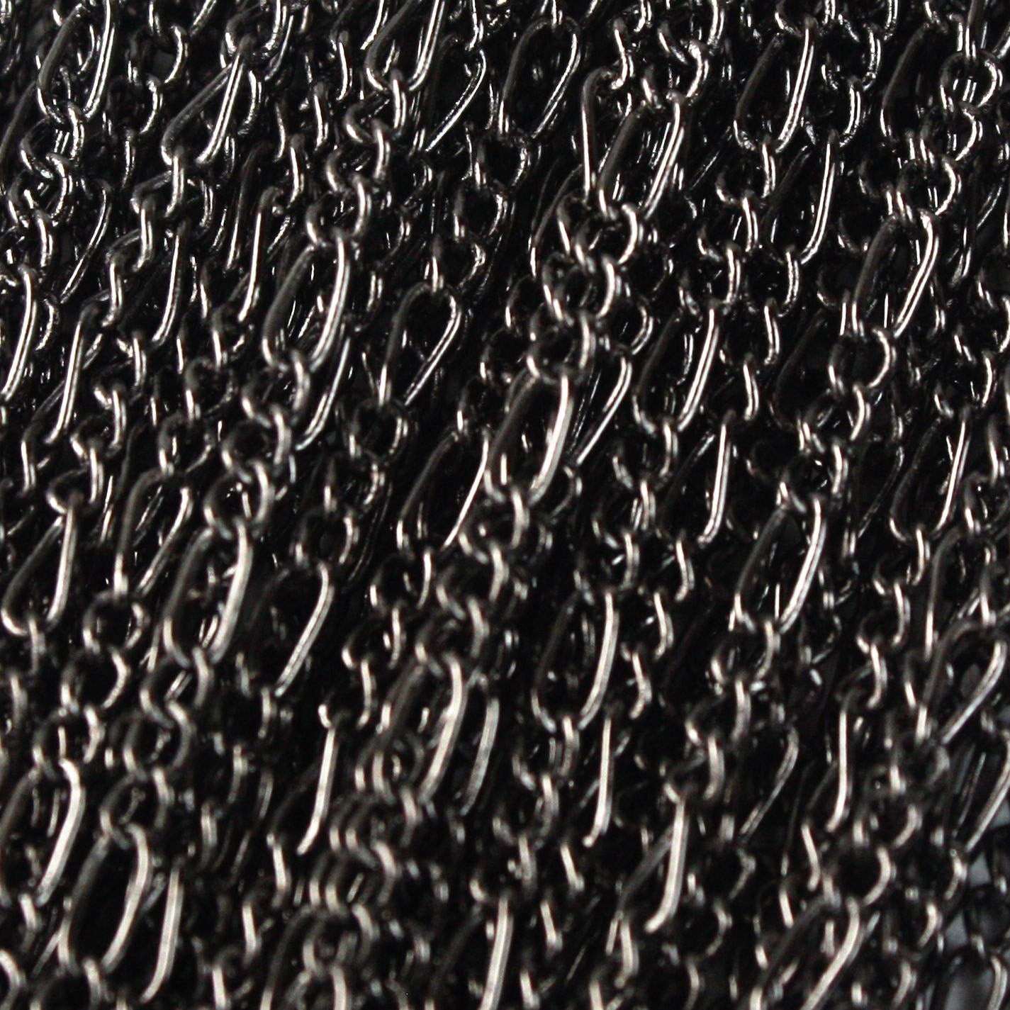 Gunmetal Figaro Chain Bulk, 100 feet of SOLDERED Chain FACET Sturdy figaro chain 1.8mm - Necklace DIY Chain - 1.8FIGARO