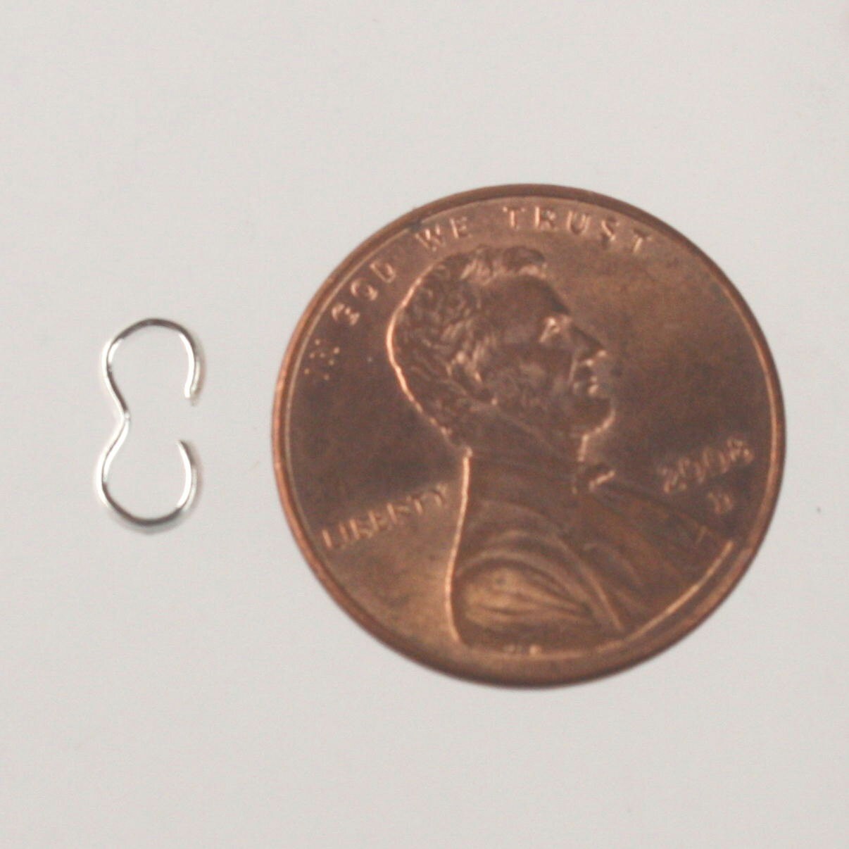 50 Silver Plated 3 Shape Connector Link - 8x4mm