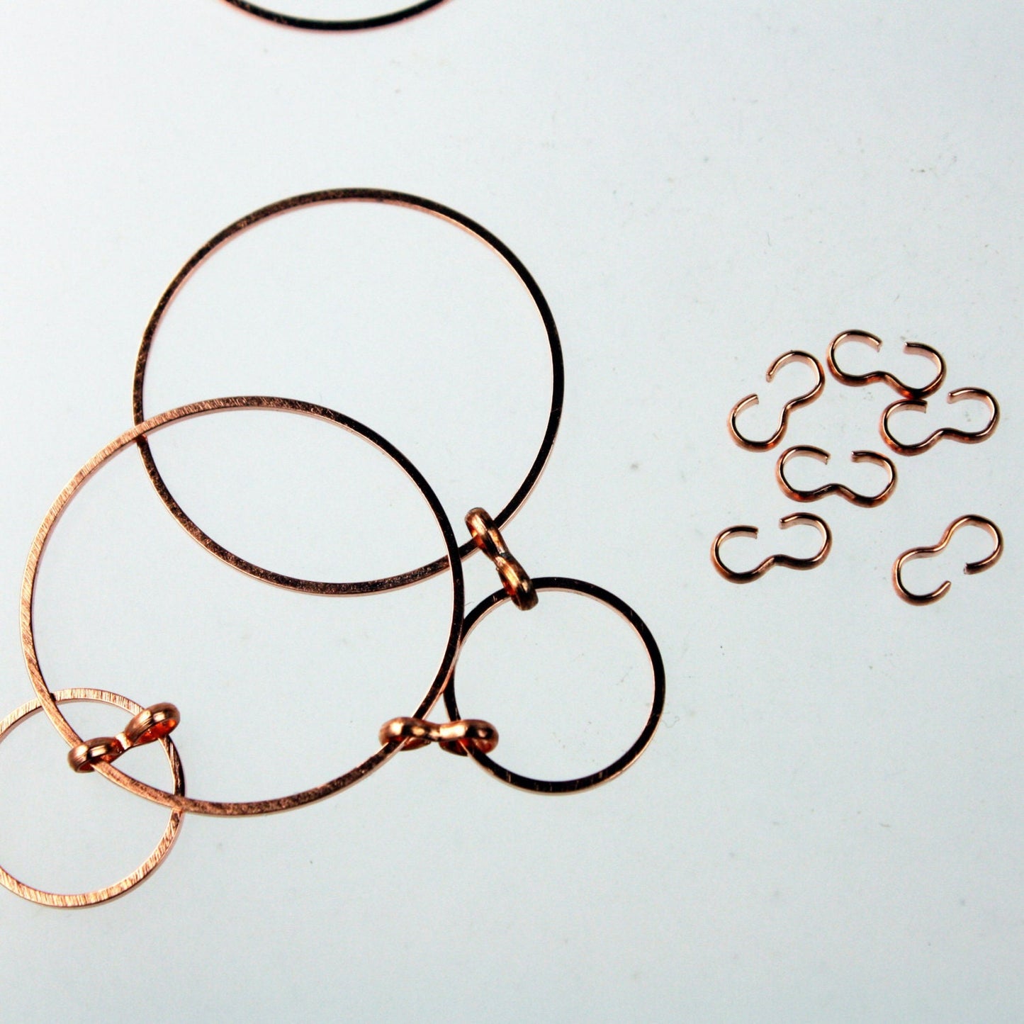 50 Copper 3 Shape Connector Link - 8x4mm - 3FIG