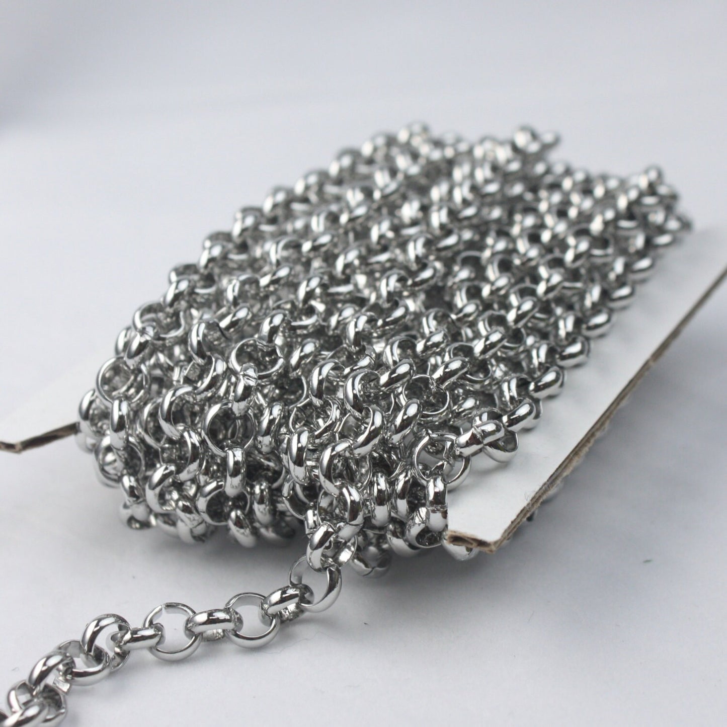 10 feet Stainless Steel Rolo chain / Big Chunky chain Heavy Bracelet Necklace bulk chain - 5.8mm - Ship from USA California - ST58BL