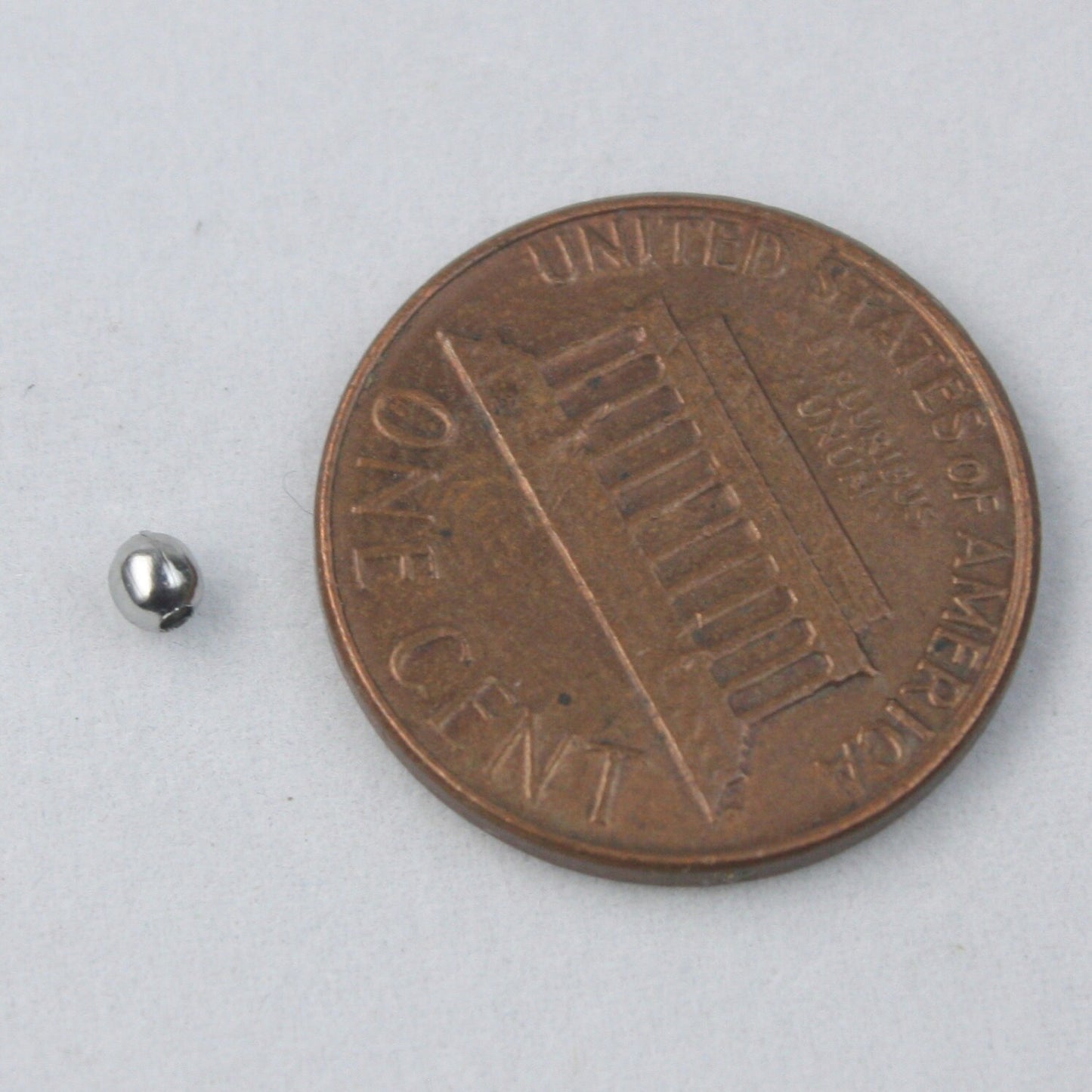 NEW New 100 pcs of Stainless Steel Round Spacer Beads - 2.4mm