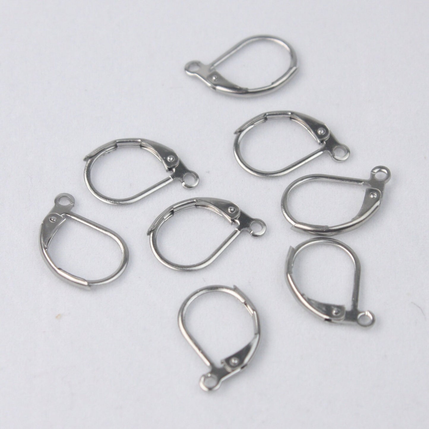 100 Stainless Steel Surgical Leverback Earrings earwire -10X16mm ship from California USA