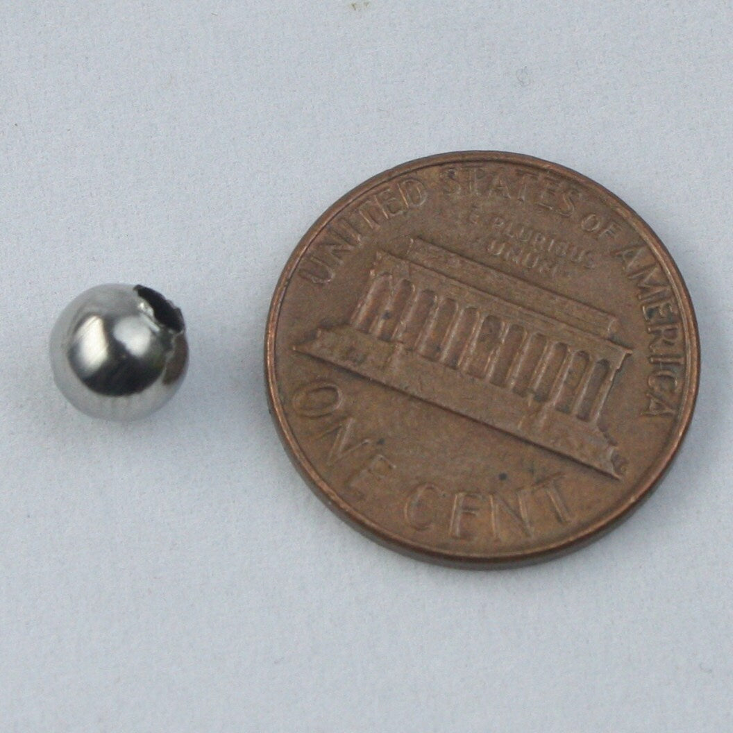 30 pcs of Stainless Steel Round Spacer Beads - 8mm