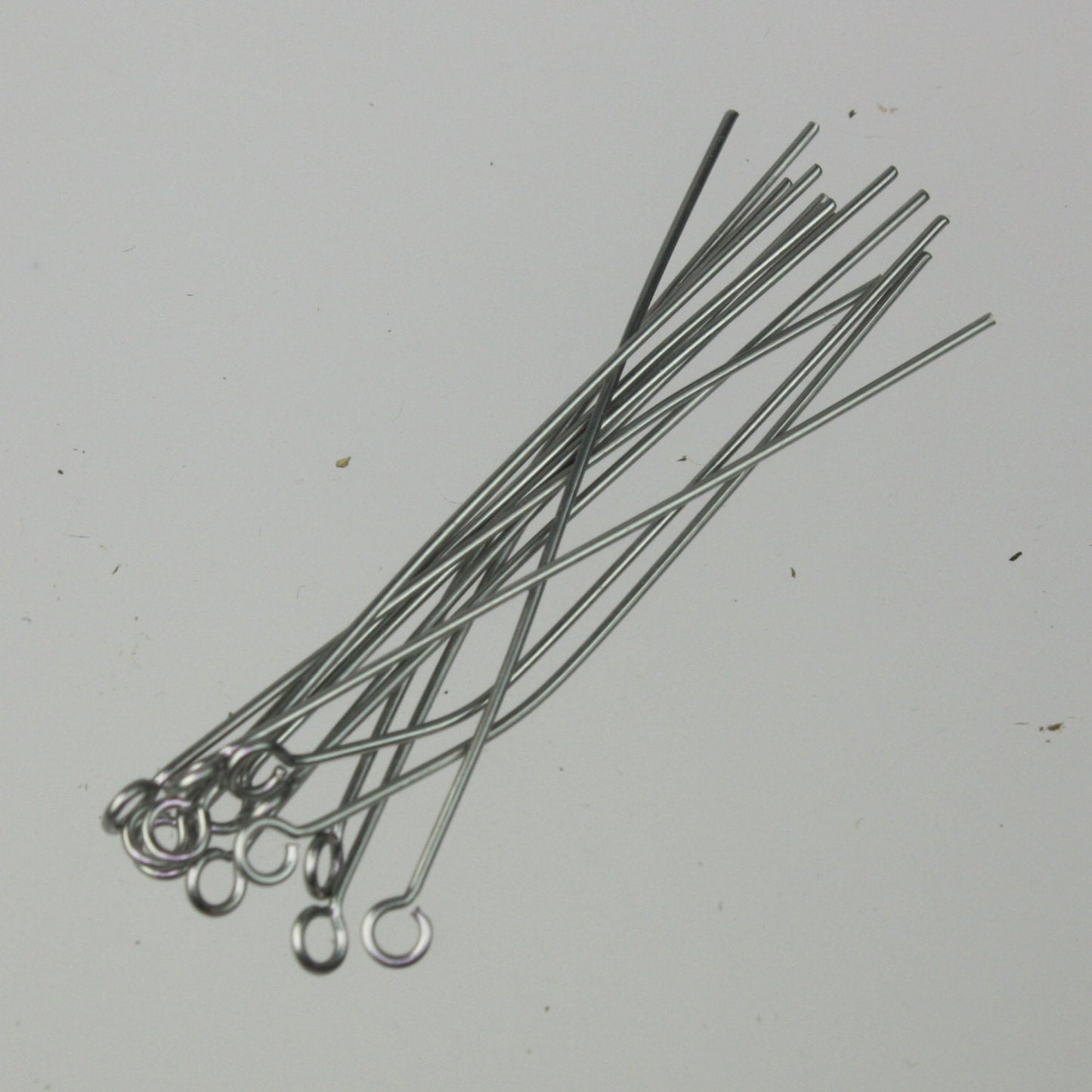 Bulk/FingerPick 50 Stainless Steel Eyepins Eye Pins Headpins - 2 inch (50mm) 21 Gauge 21G