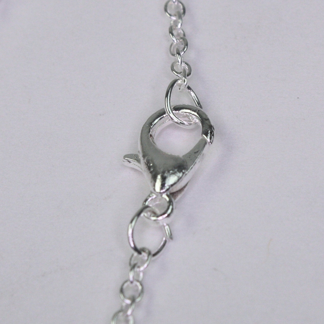 Wholesale Lot Sale 50 pcs of Ready to wear Silver Plataed SOLDERED Cable Chain Necklace with Lobster Clasp - 24inch(60cm) - NEC07S-24