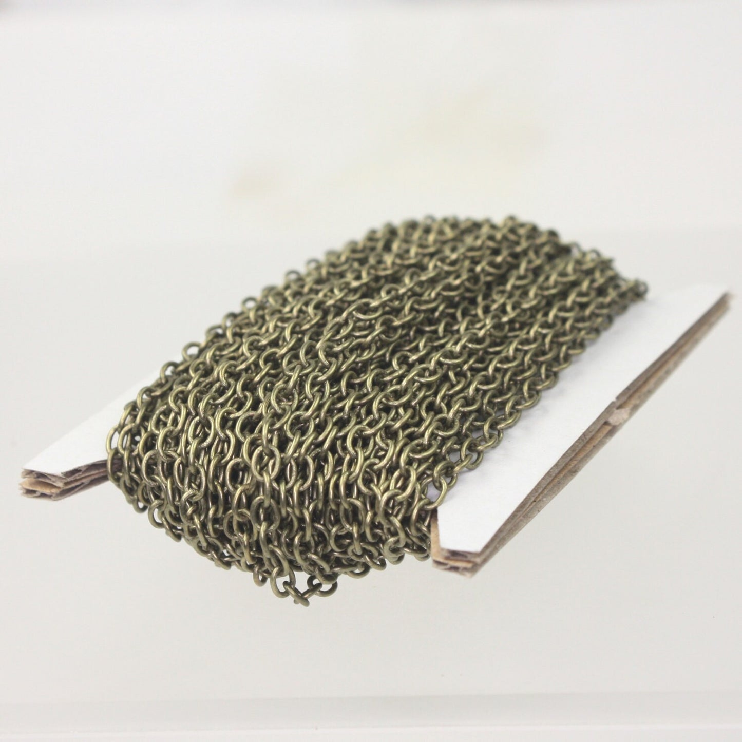 32 ft. of Antique Brass Finished SOLDERED Thick Big Cable Chain - 4x5mm 21G Thickness Wire SOLDERED Link - 450S