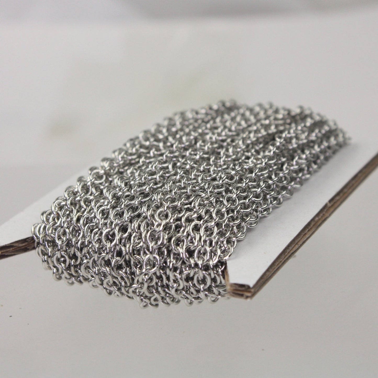 NEWnew 32 ft. of Rhodium Plated SOLDERED Thick Big Cable Chain - 4x5mm 21G Thickness Wire SOLDERED Link - 450S