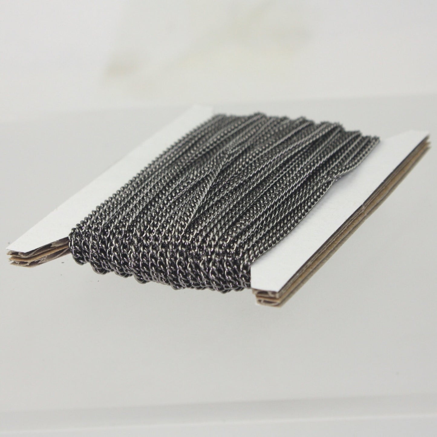 10 ft spool of Gunmetal Plated SOLDERED sturdy curb chain - 2.1mm SOLDERED link - Ship from California USA - 2.1S