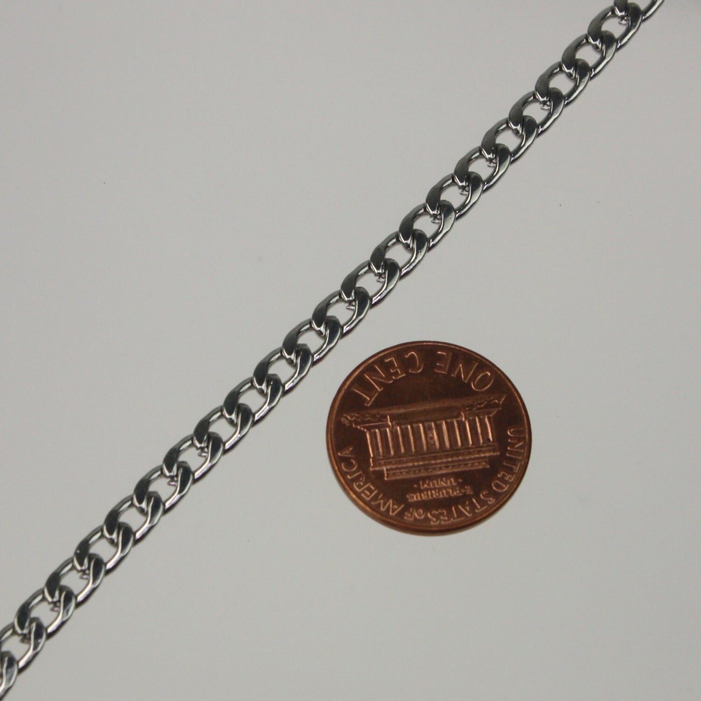 10 ft of Surgical Stainless Steel Mens NK 1:1 Curb Chain - 4.2mm 1.2mm 16G Unsoldered Link Hip Hop Cool Style - ST42NK11