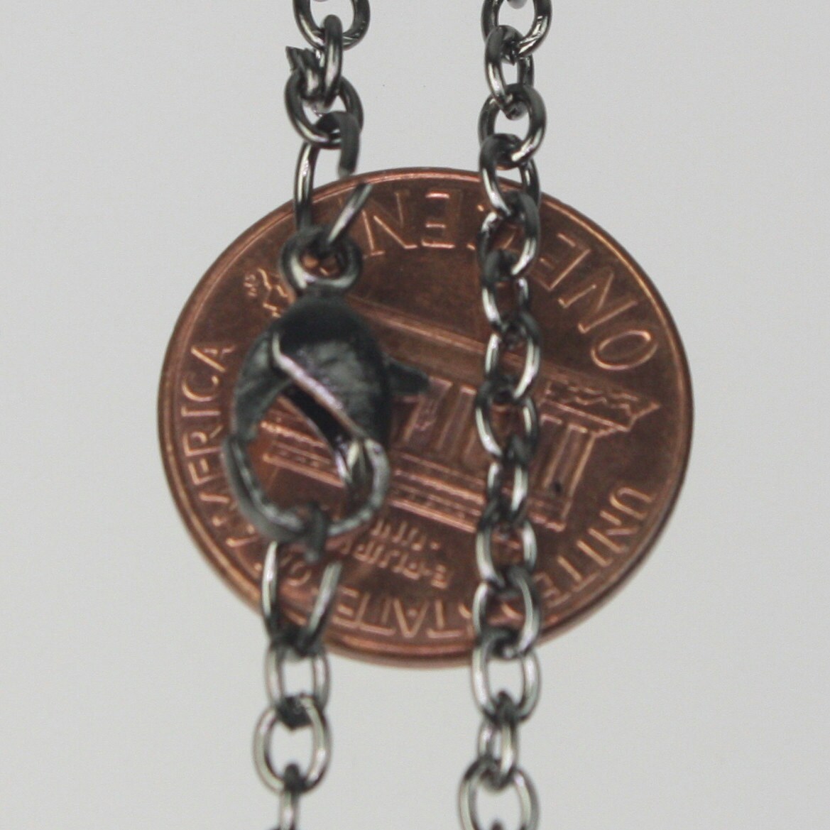 5 pcs of Ready to wear Gunmetal Cable Chain Necklace with Lobster Clasp - 24inch(60cm) - NEC07S-24