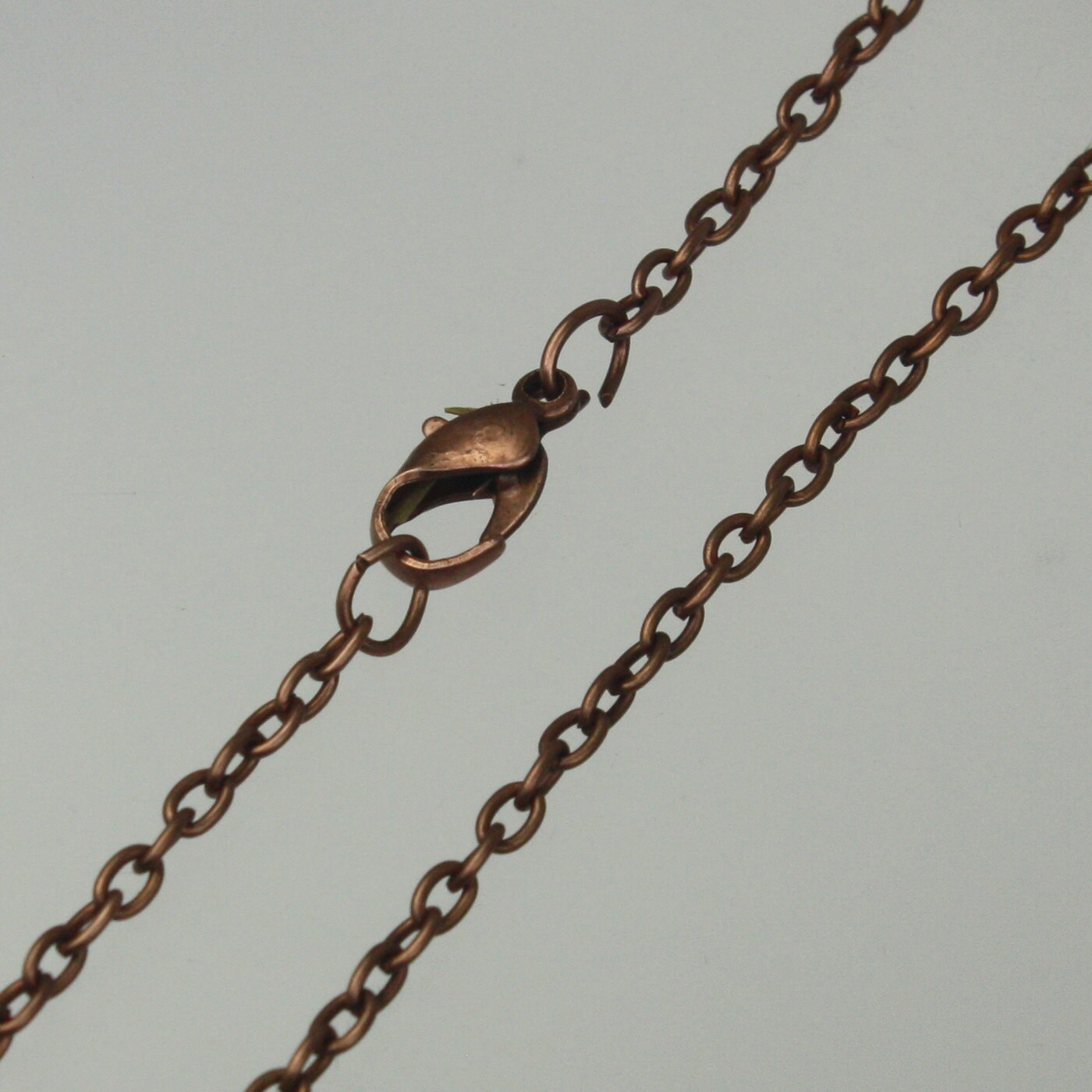 5 pcs of Ready to wear Antique Copper Cable Chain Necklace with Lobster Clasp - 24inch(60cm) - NEC07S-24