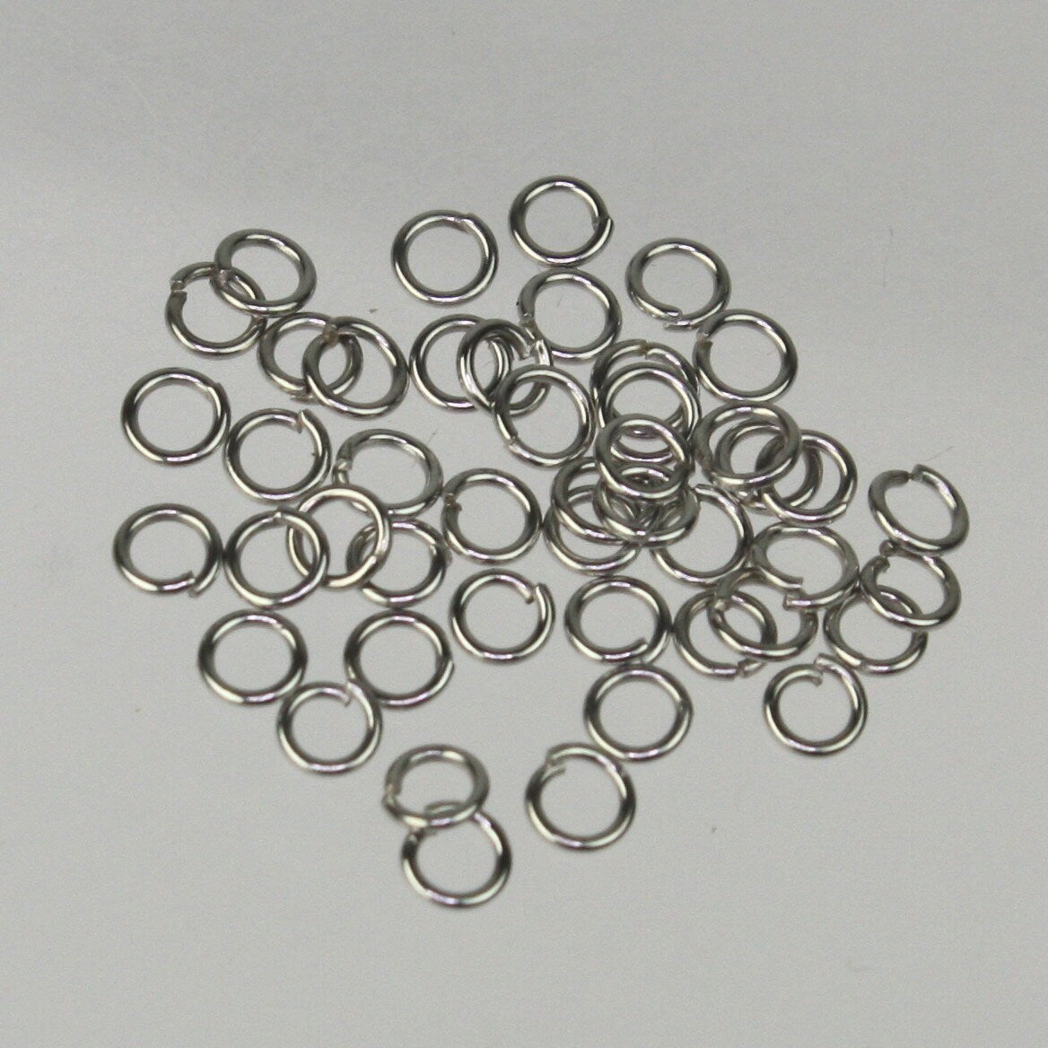 3mm Jump Rings, 200 pcs of Rhodium Jump Rings / Jumprings - 3mm 24g 24 gauge 0.5mm Link Connector Open Jump Rings 5x3mm