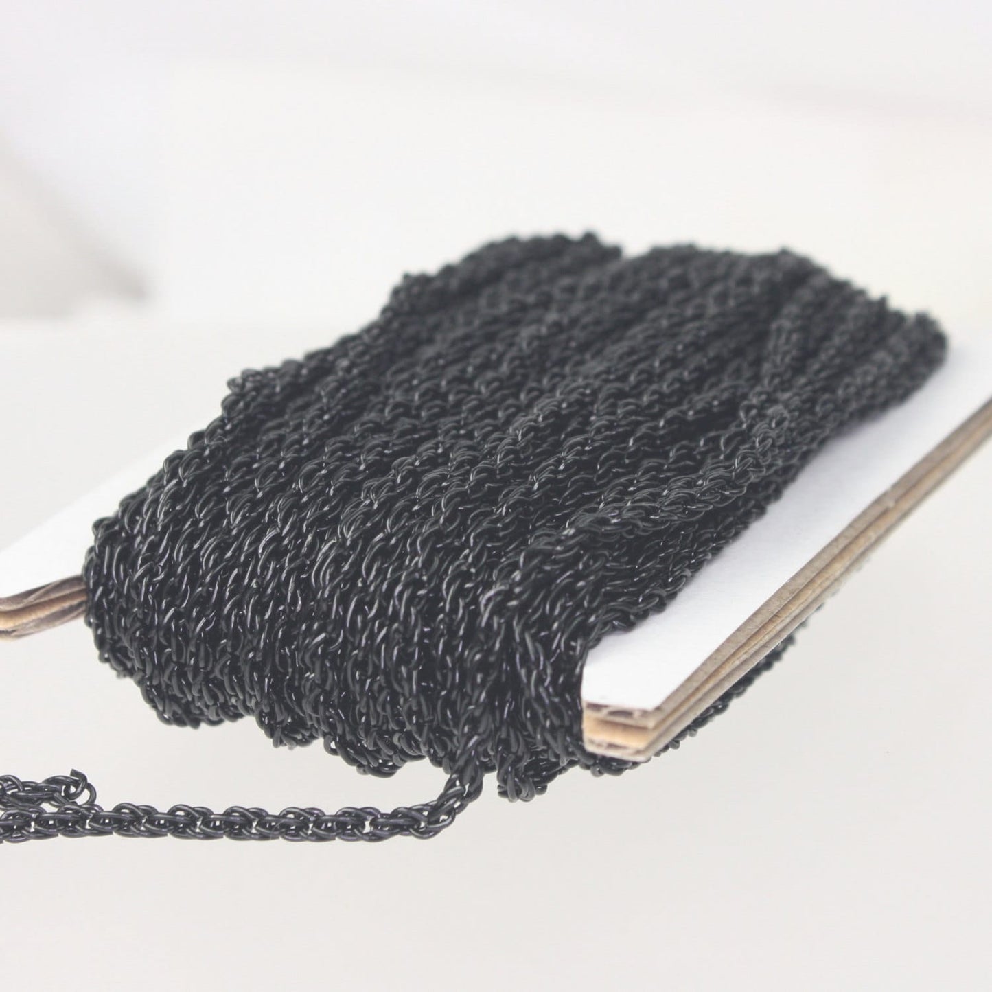 NEW new 32 ft of Black Finished Fashion Rope Chain - 3.9x3.0mm Link - Chain Thickness 2.7mm