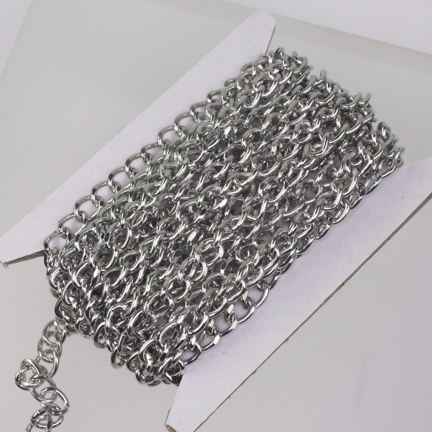 5 ft. Rhodium Plated Big Chunky Curb Chain - 5.5x8.0mm Unsoldered Link - Ship from California USA - 5580CA