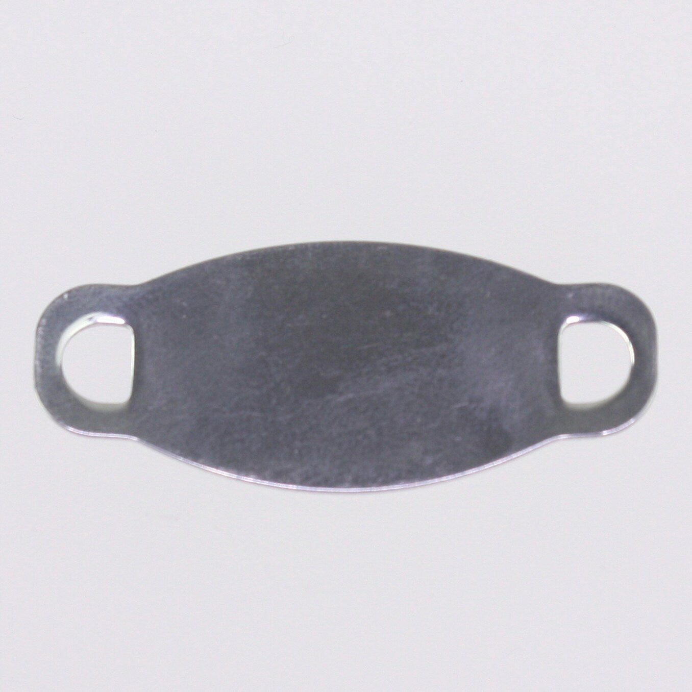 5 pcs Stainless Steel Bracelet Tags Stamping Link Blanks - about 5/8"x1-1/2" OVAL Blank Message Metal Bar - Instant Ship - USA