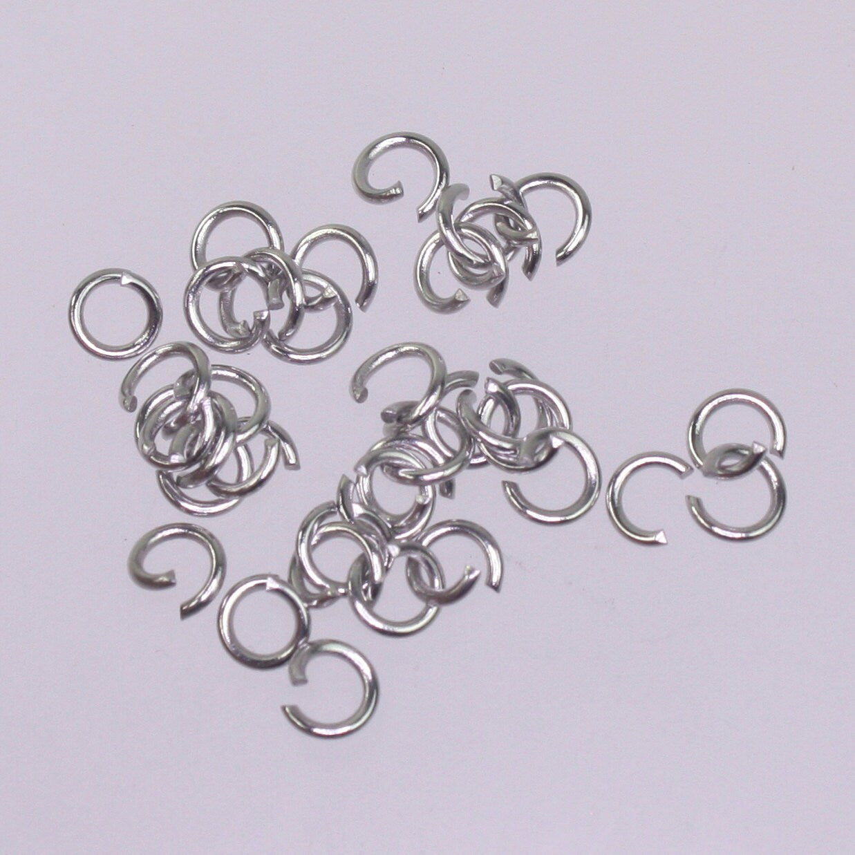 10 Stainless Steel Moon Tags Charms - Blank Stamping Metal Flat Discs Tags with Jump Rings - 16x12mm 18gauge 18G (1.0mm Thickness)