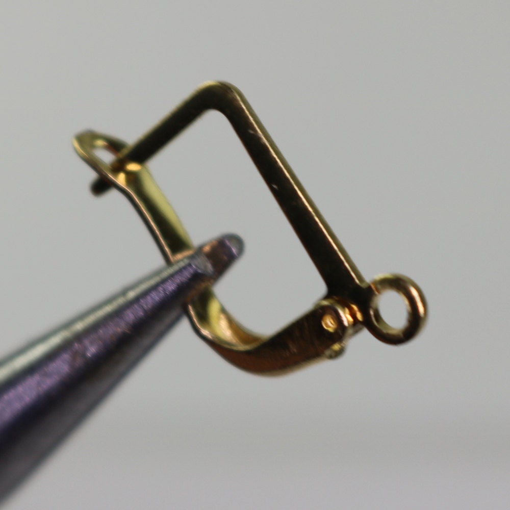 50 raw Brass Bronze Leverback Earrings earwire - 20X13mm