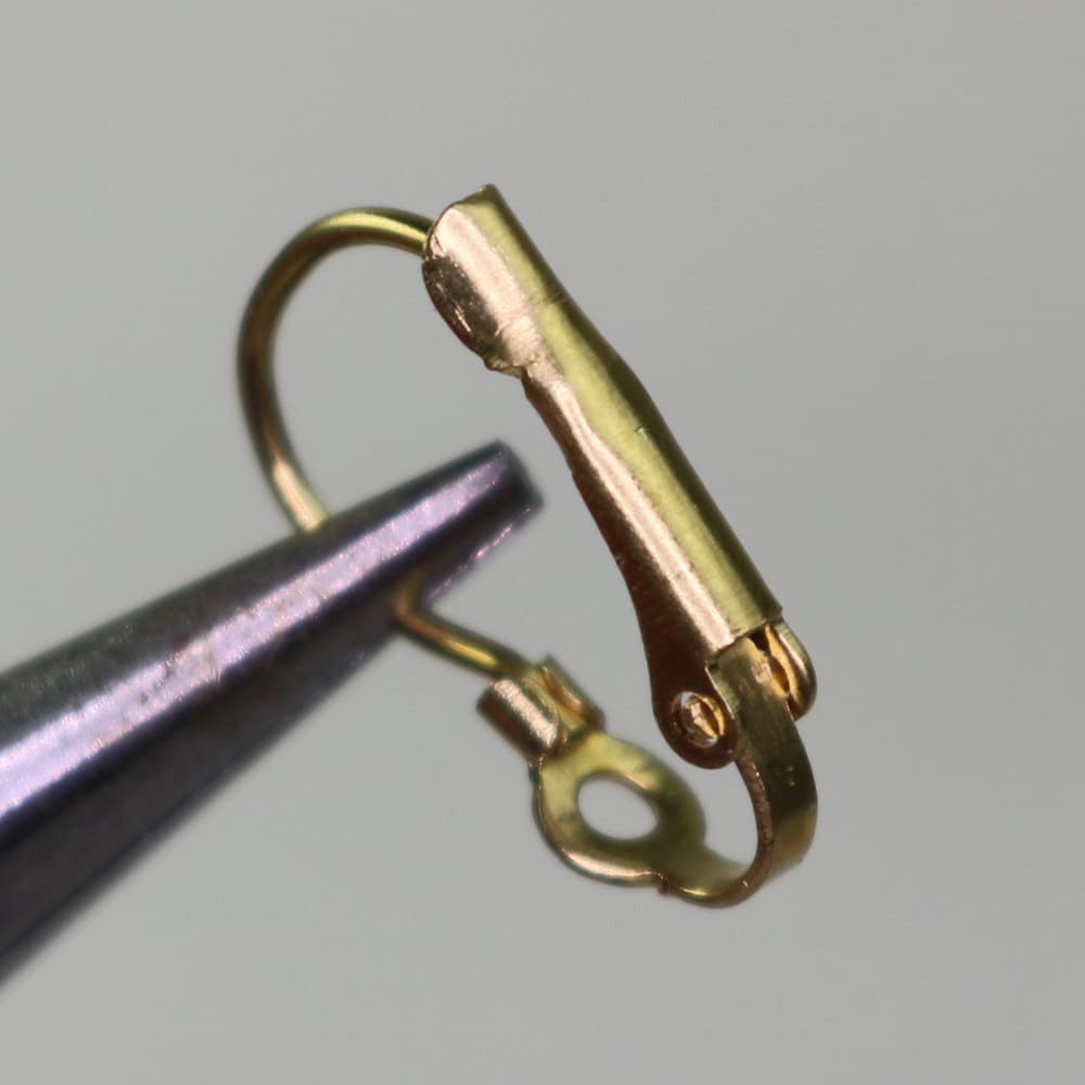 50 raw Brass Bronze Leverback Earrings earwire - 19X13mm