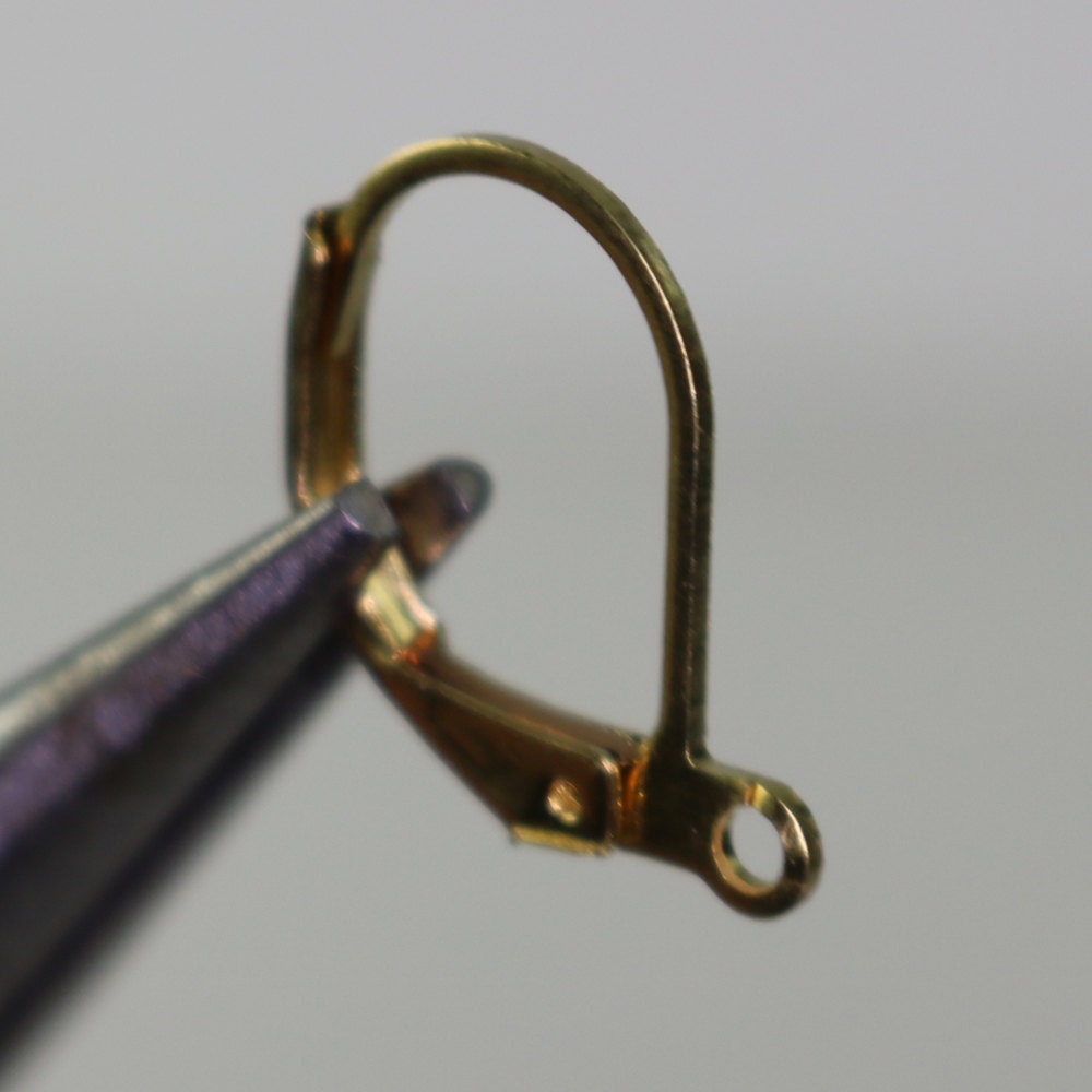 50 pcs raw Brass Bronze Leverback Earrings earwire - 16X10mm