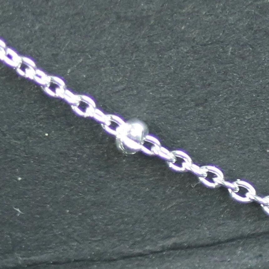 925 Sterling Silver Necklace Chain Bulk - 18 inch - Satellite Necklace 925 Silver Cable Chain - Ready to Wear Bulk Wholesale
