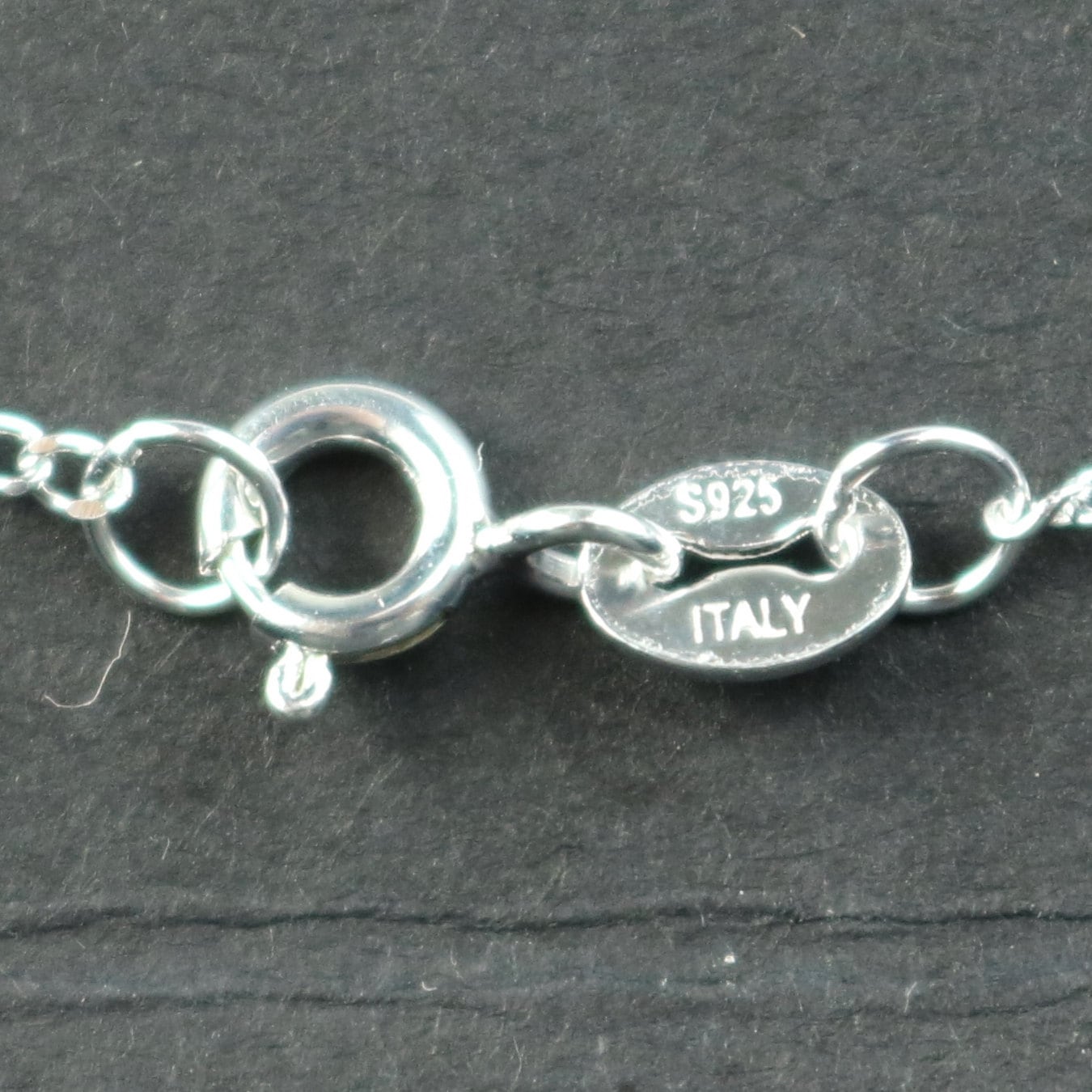 Sterling Silver Necklace Chain - 16 inch - Figaro Chain (3 and 1) Long and Short Silver Necklace Chain - Bulk - made in Italy