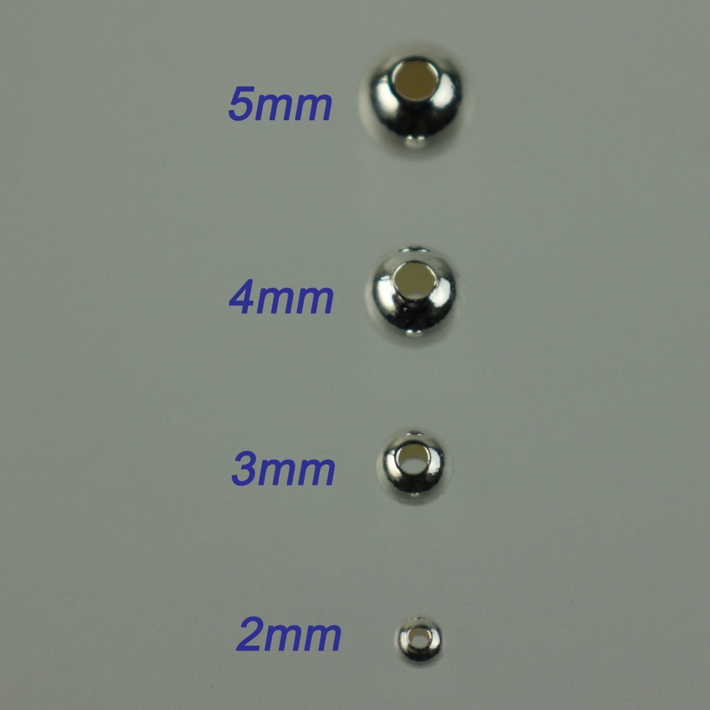 25 Sterling Silver Spacer Beads - 2mm SEAMLESS Spacer beads AAA+ High Quality Ball Spacer Beads 2mm/3mm/4mm/5mm - Ship from California USA