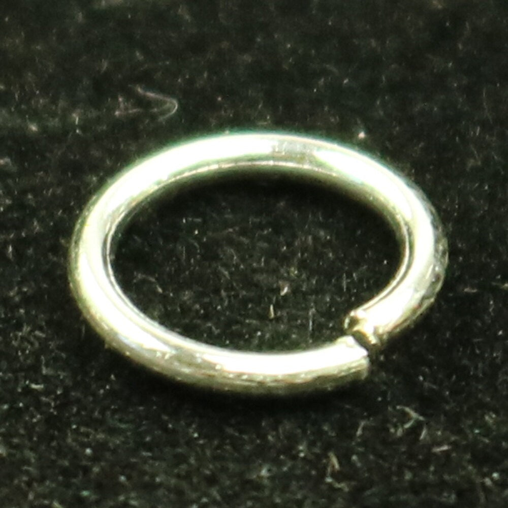 10 Silver Open Jump Rings - 8mm 18Gauge 18G 1.0mm - Sterling Silver Open Jumprings