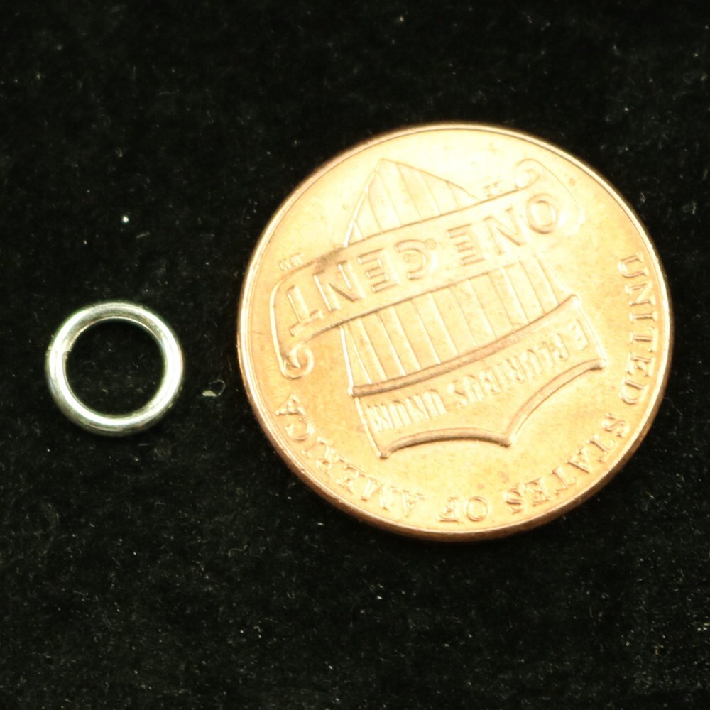 20Pcs Pure 925 Sterling Silver Open Jump Rings - 6mm 18Gauge 18G 1.0mm - Sterling Silver Open Jumprings