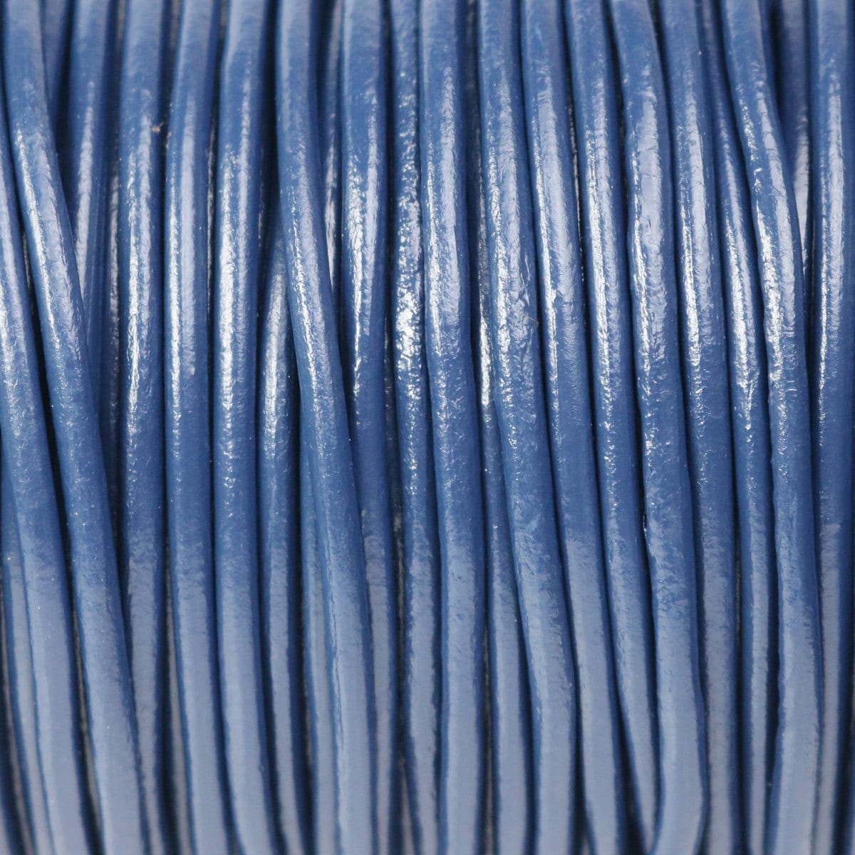 5 feet Navy Blue Leather Cord - 3mm Genuine Leather Round Cord - USA Seller