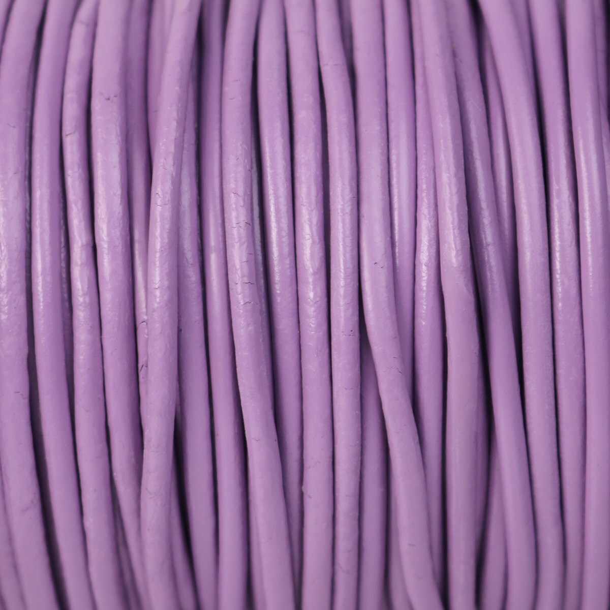 5 feet Lavender Light Purple Leather Cord - 3mm Genuine Leather Round Cord - USA Seller
