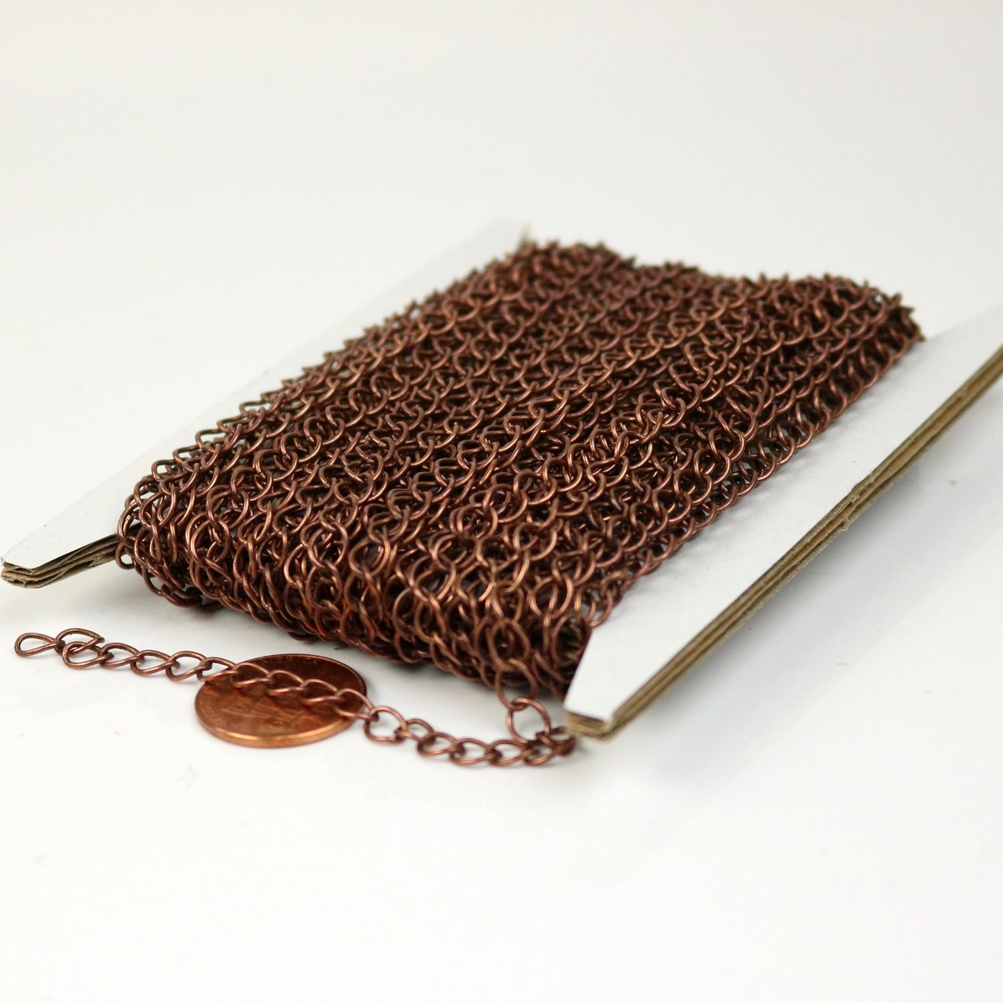 10 ft Antique Copper Solder Curb Chain LARGE EXTENDER Extension Chain - 5.9x4.6mm - 5946CU