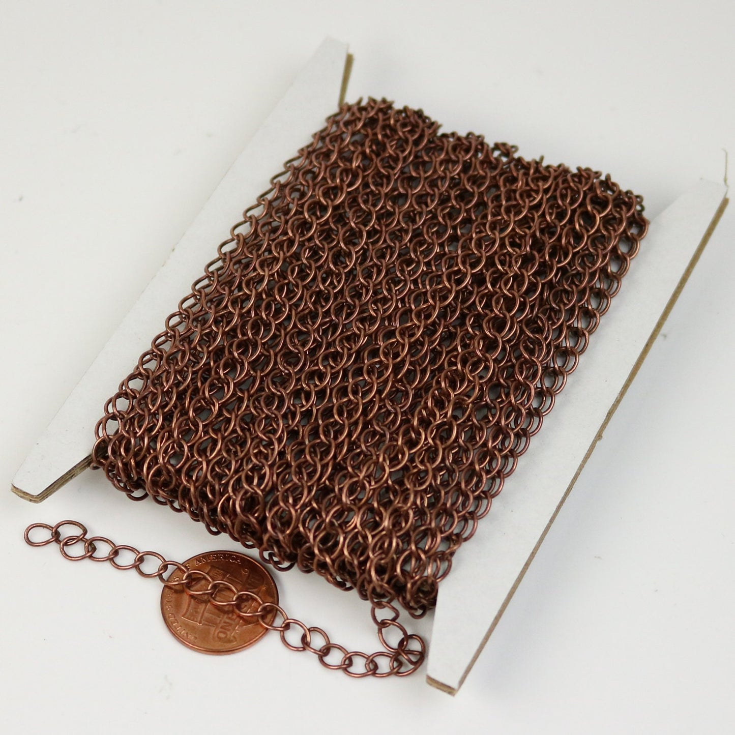 10 ft Antique Copper Solder Curb Chain LARGE EXTENDER Extension Chain - 5.9x4.6mm - 5946CU