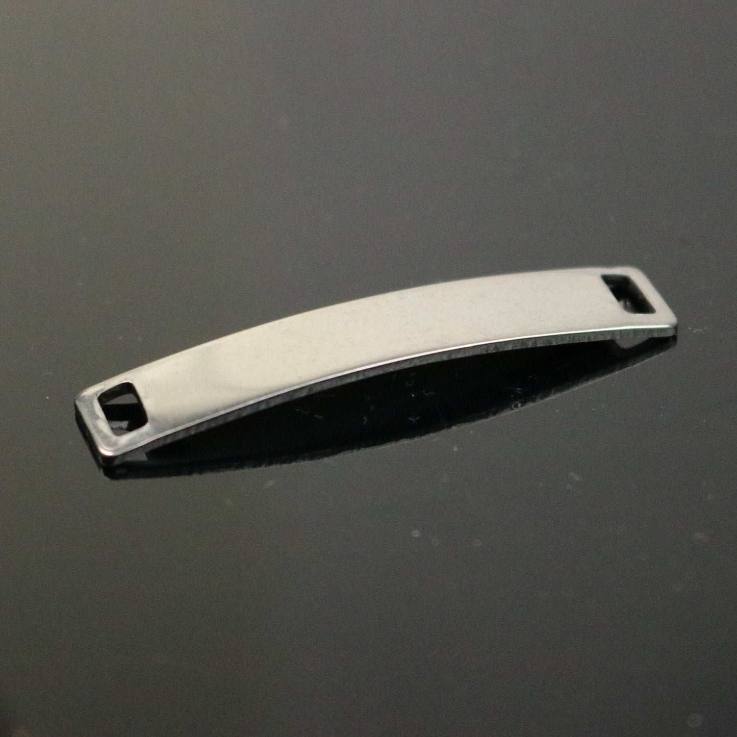5 pcs Stainless Steel Bracelet Tags Stamping Link Blanks - about 7x38.5mm Rectangle Blank Message Metal Bar - Instant Ship - USA