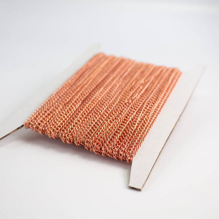 3x2.1mm Anti-Tarnish Plated Curb Chain Bulk Spool With Soldered Links