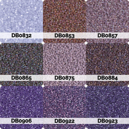nine different colored beads, each with a unique label, arranged in a 3x3 grid.