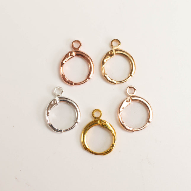 Anti Tarnish High Quality Round Leverback Earwire 12mm, Multiple Quantity and Color Options