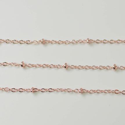 Anti Tarnish Plated Satellite Flat BALL Chain - 3x1.7mm SOLDERED link - 3/10/32/50/100 Feet Tiny Small Ball Chain - AT317SAT