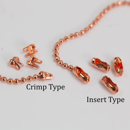 Anti-Tarnish Plated Faceted Ball Chain - 1.2mm Ball/Beads Size - Bulk Spool - ATCDC1.2