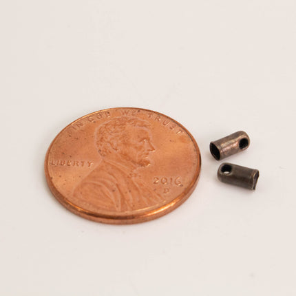 100 pcs of Antique Copper Plated Cord End Tips Cap for 2mm
