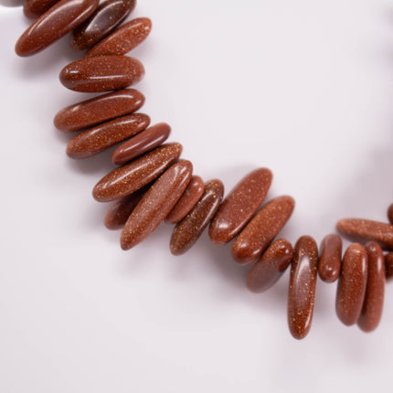 AAA Goldstone Nugget Beads, 13-21mm Pebble Chips, ~75-85 Beads per Strand