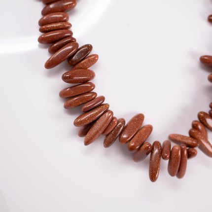 AAA Goldstone Nugget Beads, 13-21mm Pebble Chips, ~75-85 Beads per Strand