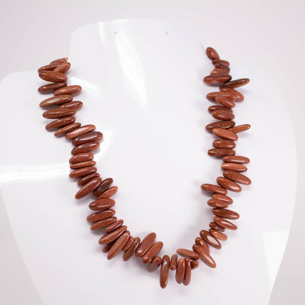 AAA Goldstone Nugget Beads, 13-21mm Pebble Chips, ~75-85 Beads per Strand
