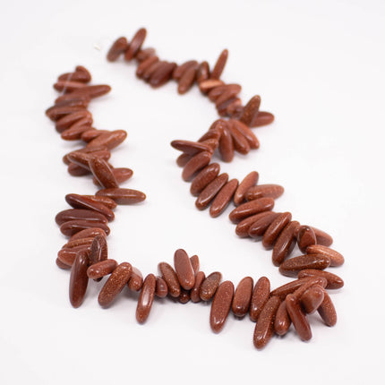 AAA Goldstone Nugget Beads, 13-21mm Pebble Chips, ~75-85 Beads per Strand