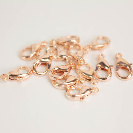 Lobster Clasps Brass 10x5mm, Multiple Quantities and Colors